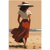 UDERUI Jack Vettriano Poster 《Donna in Abito Rosso》Arte da Parete Jack Vettriano Stampe Jack Vettriano Quadro su Tela Decorazioni per la casa Immagine 50x70cm Senza Cornice