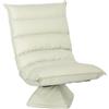 HOMCOM Poltrona Relax in Tessuto Imbottita Girevole a 360°, Poltrona Reclinabile a 3 Livelli per TV, Giochi, Lettura, Yoga e Ufficio, 62x70x95cm, Beige