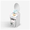 Produce Shop Postazione Trucco toeletta Mobile Specchio Sgabello Camera Letto Katrina