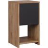 Vicco Comodino Evo, Rovere dorato/antracite, 30 x 55 cm con 3 cassetti, adatto per riporre libri, lampade e oggetti di uso quotidiano