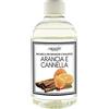 Camomilla Torino Ricarica Profumo 500 ml per Lampada catalitica 25 fragranze.Italy. (Arancia e Cannella)