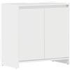 vidaXL Armadio da Bagno Armadietto Mobiletto Arredo Mobile Scaffale Dispensa Scaffalatura Arredamento Madia Bianco Lucido in Truciolato