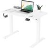TRIUMPHKEY Scrivania Elettrica Regolabile in Altezza 100 x 60cm,Regolabile Scrivania,Tavolo da Computer,con Funzione di Memoria,Standing Desk 71-119 cm（Bianco）