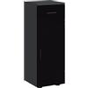 kleankin Armadietto da Bagno con Cassetto, 30x30x82 cm, Nero e Grigio Scuro