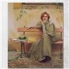 CheQuadro! Sogni Vittorio Matteo Corcos, vmc10 Quadro Stampato su Tela Fine Art, Intelaiato Pronto da Appendere, Alta qualità, 40x32 cm