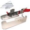 ckpsms Marca -# 795824025+KP-104 Adatto per JANOME COVERPRO 900, 1000, 1000CP, 1000CPX, 2000 Piastra di Base e Attacco per Raccoglitore (B) (Tape Cut Size 1-5/8 ~~ Finish Size 1/2)