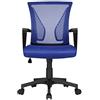 Soberine Sedia Ufficio, Sedie Scrivania Ergonomica Con Braccioli e Rotelle Girevoli, Poltrona Ufficio in Rete Traspirante con Supporto Lombare e Altezza Regolabile Blu