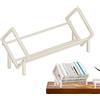 Generic Libreria da tavolo, inclinabile, in acciaio al carbonio, scaffale per libri, 39,9 cm, ripiani da scrivania per la parte superiore della scrivania, scaffale per riviste, libri, cartelle,