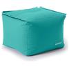 Lumaland Pouf Modulare | Pouf Impermeabile, Sgabello Sspandibile e Leggero, per Interni ed Esterni, per Giardino e Interni | 54 x 54 x 40 cm [Turchese]