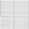 AVANTI TRENDSTORE - Fjolla - Armadio in legno laminato con ante scorrevoli, all'interno ripiani e appendiabiti. Disponibile due colorazioni. Dimensioni LAP 200,1x200,5x61,2 cm (bianco)