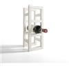 ARHome Portavino Modern, 38.8 x 14.4 x 14.4, Bianco Frassinato, Cantinetta componibile, Made in Italy