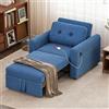 Luxstein Divano Letto Singolo con USB, 3 in 1 Convertibile Divano Letto 1 Posto