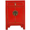 Yajutang Cassettiera cinese comodino cinese in legno massello Cina rosso