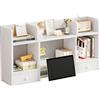 Generic Libreria da scrivania in legno a 3 ripiani con 5 ripiani, per ufficio e casa