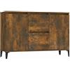 vidaXL Credenza Rovere Fumo 102x35x70 cm in Legno Multistrato