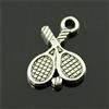 DLM Bomboniere DLM-29028 (Kit 24 Pezzi) Ciondolo Ciondoli Charm Charms Coppia Racchette Racchetta Tennis Laurea in Scienze Motorie Confettata Fai da Te bomboniera