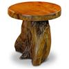 Kinaree Tavolino in legno massello JOMTIEN - 40 cm rotondo radice tronco d'albero, sgabello - supporto per fiori