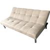 ITALFROM - Divano Letto 3 Posti (178x79x84cm) Divano Letto Matrimoniale Salvaspazio a Scomparsa, Tre Posti con Telaio Solido in Acciaio con Imbottitura Comoda (Beige, Cod. 2835)