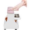 RjcdOPL Sgabello per pediluvio con ruote, carrello poggiapiedi multifunzione, con ripiano scorrevole e cassetto, allargato, per saloni di bellezza, spa, pedicure (rosa)