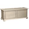 Pieffe Mobili Cipolla Cassapanca, Legno, Bianco patinato, 120x42x50 cm