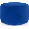 Green Bean© Sgabello a sacco 25x45cm con imbottitura in perle EPS Pouf Cuscino Poggiapiedi per poltrona a sacco Cuscino per pavimento bambini e adulti solleva le gambe siediti Blu