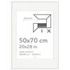 Pix FRAMES Cornice Foto - 50x70 cm - Idea Pass Collezione - Portafoto da Parete in Legno - Elegante Cornici da Parete con Passe Partout - Porta Foto da Muro - Moderno Portafoto - Bianco