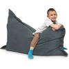 chilly pilley L XL XXL Cuscino Da Pavimento In Velluto A Coste Cuscino Da Pavimento In Polistirolo Sacco Di Fagioli Gigante Materiale 100x70 Grigio