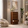 Linea Azzurra Settimino 75 Cassettiera in Legno Nobilitato Melaminico con 5 Cassetti con Guide Metalliche 127x75x40cm Made in Italy per Camera da Letto, Soggiorno, Ingresso, Ufficio, Bagno