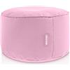 Green Bean© Sgabello a sacco 25x45cm con imbottitura in perle EPS Pouf Cuscino Poggiapiedi per poltrona a sacco Cuscino per pavimento bambini e adulti solleva le gambe siediti Rosa