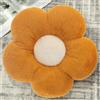 Chickwin Cuscino Fiore, Cuscino Fiori Estetico Simpatico Cuscino in Peluche a Forma di Fiore per Stanza, Camera, Divano Decorativo (50 * 50,Marrone)