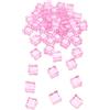 Garneck 50 Pezzi Cubi di Ghiaccio Schiacciati Finto Cubetto di Ghiaccio di Ghiaccio Produrre Plastica Rosa