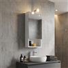 Kiamami Valentina - Specchio contenitore ad un'anta con lampada a led e vano a giorno