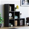 Vida Designs Durham - Libreria per scale, organizer per soggiorno (6 cubi, nero)