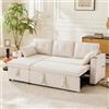 Wyibwy Divano multifunzionale dal design moderno, divano a L, mobile imbottito, poltrona con spazio contenitore, portabicchieri, divano letto per soggiorno, intercambiabile a sinistra e a destra