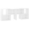 vidaXL Mobile TV Bianco Lucido 104x30x52 cm in Truciolato