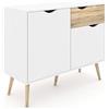 Etna Esidra Delta Credenza, Legno, Rovere, 99 x 39 x 82 cm
