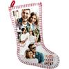 GIFART Calza Befana Personalizzata - Calza Epifania Personalizzabile con Foto e Testo - Idea Regalo Unica per Bambini e Adulti (Personalizzabile Solo Fronte, Pile 30 cm)