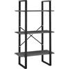 vidaXL Scaffale Grigio 60x30x105 cm in Legno Massello di Pino