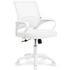 SAMIRA Sedia da ufficio ergonomica girevole - Happy (Bianco)
