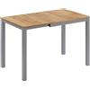 Vicco Tavolo da pranzo Granny, Rovere/Grigio, 80-120 x 70 cm
