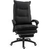 Vinsetto Sedia da Ufficio con 6 Punti Massaggianti 70x62x120-130 cm Nero