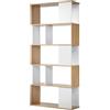 Calicosy Casâme Libreria Decorazione Bianca e Rovere - L80 x H173,5 cm