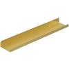 Monbaer Mensole galleggianti in metallo da parete, mensola per foto, mobili per la casa, decorativa, per soggiorno, camera da letto, bagno, ufficio, cucina (90 x 12 cm, oro)