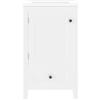NuvlaGu 51 x 46 x 85 cm, mobile da bagno con lavabo in ceramica, moderno con cassetto Soft-Close, ripiano regolabile e grande ripiano per porta, mobili da bagno con ampio spazio (bianco)