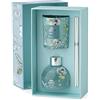 Hervit Set Profuma Ambiente Blooms Profumazione Casa Deep Water 80ml in Vetro e Candela Profumata 150g con Scatola Regalo - Diffusore Aroma Lunga Durata - 4 Fragranze - Profuma Casa Aroma Terapia