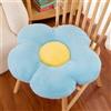 Chickwin Cuscino Fiore, Cuscino Fiori Estetico Simpatico Cuscino in Peluche a Forma di Fiore per Stanza, Camera, Divano Decorativo (Azzurro,50cm)