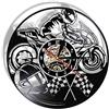 AGlitw Orologio Da Parete Per Moto In Vinile Disco In Vinile Orologio Da Parete Per Moto Orologio Da Parete Decorazione Da Motociclista Da Corsa Regalo Casa Arte Moderna Decorazione Da Appendere A Parete