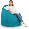 Italpouf Poltrona Sacco XL, Interno ed Esterno, Adulti e Bambini, Riempimento Perle Polistirolo, Sfoderabile, Impermeabile, Blu, 115x90 cm