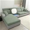 DOTBUY-SHOP Copriseduta Divano Elasticizzato, Jacquard Copri Seduta Divano Elastico Coprisedile Divano Universale Coprisedili per Divano Copri Cuscini Divano (più 4 posti,Verde Erba)