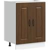 vidaXL Mobile Base lavello Kalmar Rovere Marrone 60x46x81,5 cm, Mobile Base Cucina, lavello Cucina Mobile Base, lavello Base